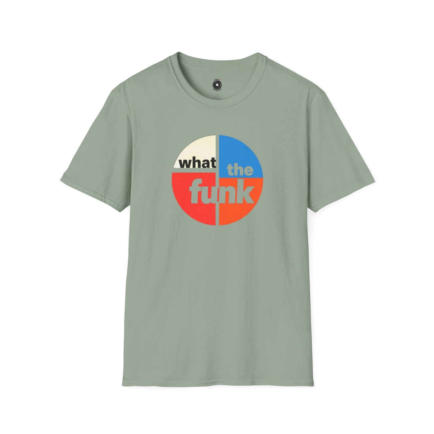 "What The Funk" in a Retro Graphic Tee.