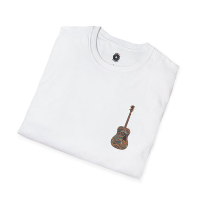 Psychedelic acoustic pocket graphic tee