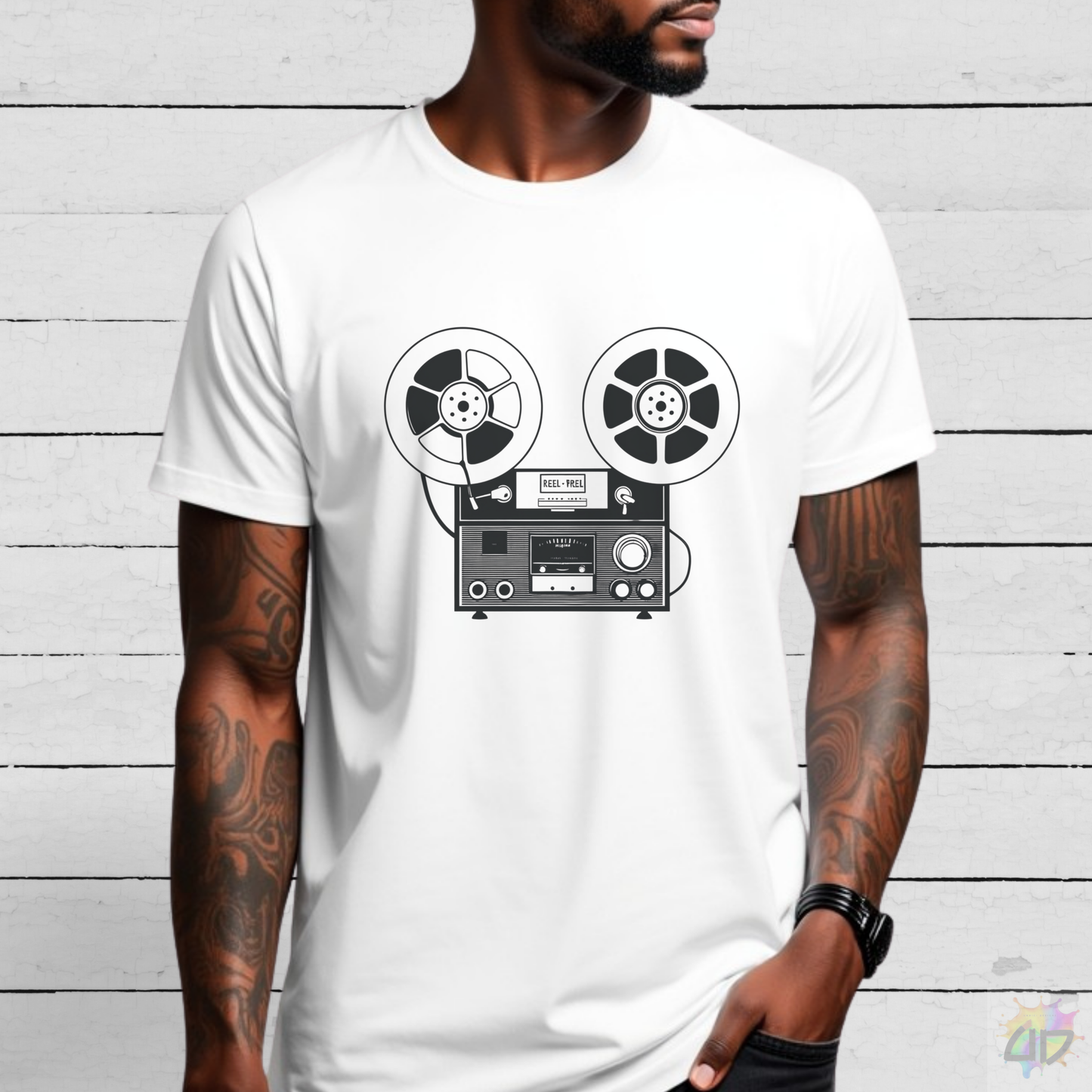 Antique Reel to Reel Graphic Tee.