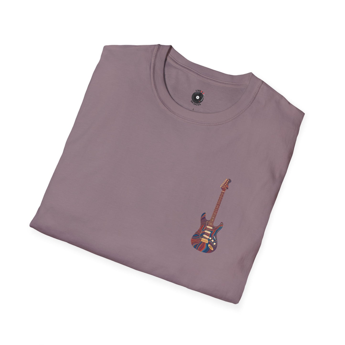 Psychedelic strat style pocket graphic tee