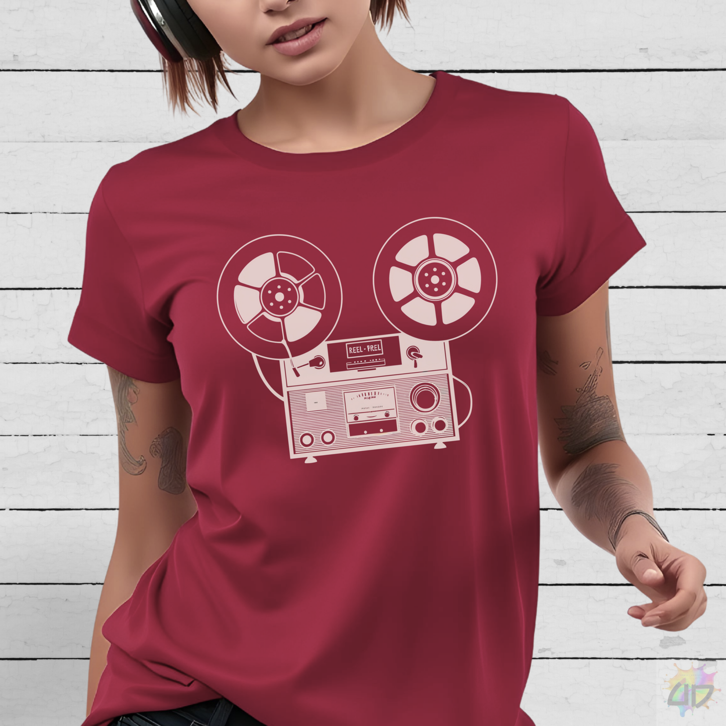 Antique Reel to Reel Graphic Tee.