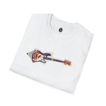 P-bass magazine cutout graphic