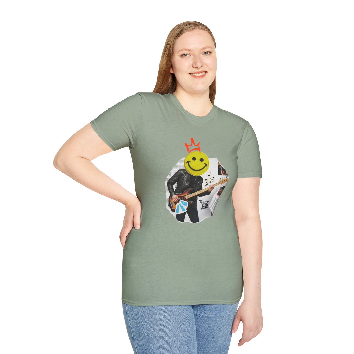 Rock bassist graffiti graphic