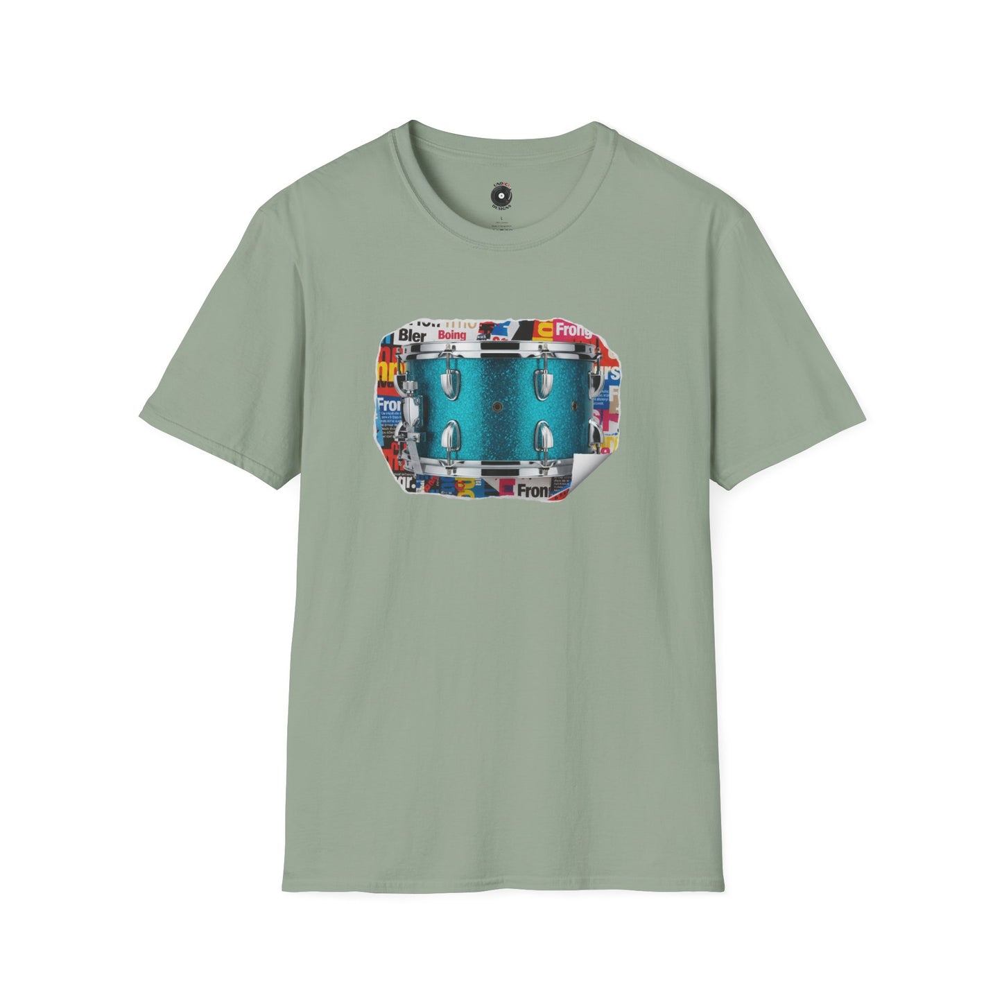 Blue Tom magazine cutout graphic