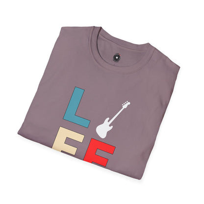 "LIFE" in colorful blocks