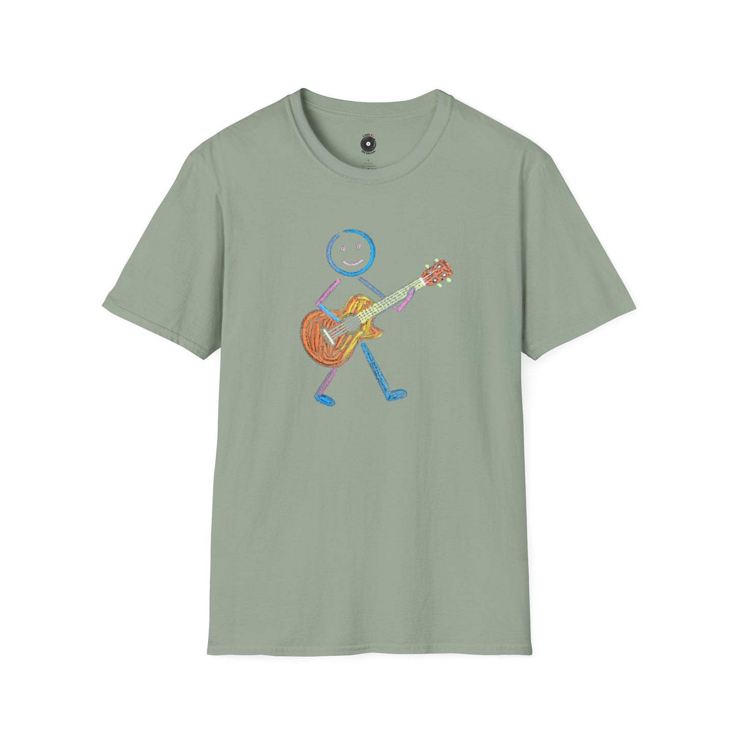 Crayon Guitarist Graphic Tee.