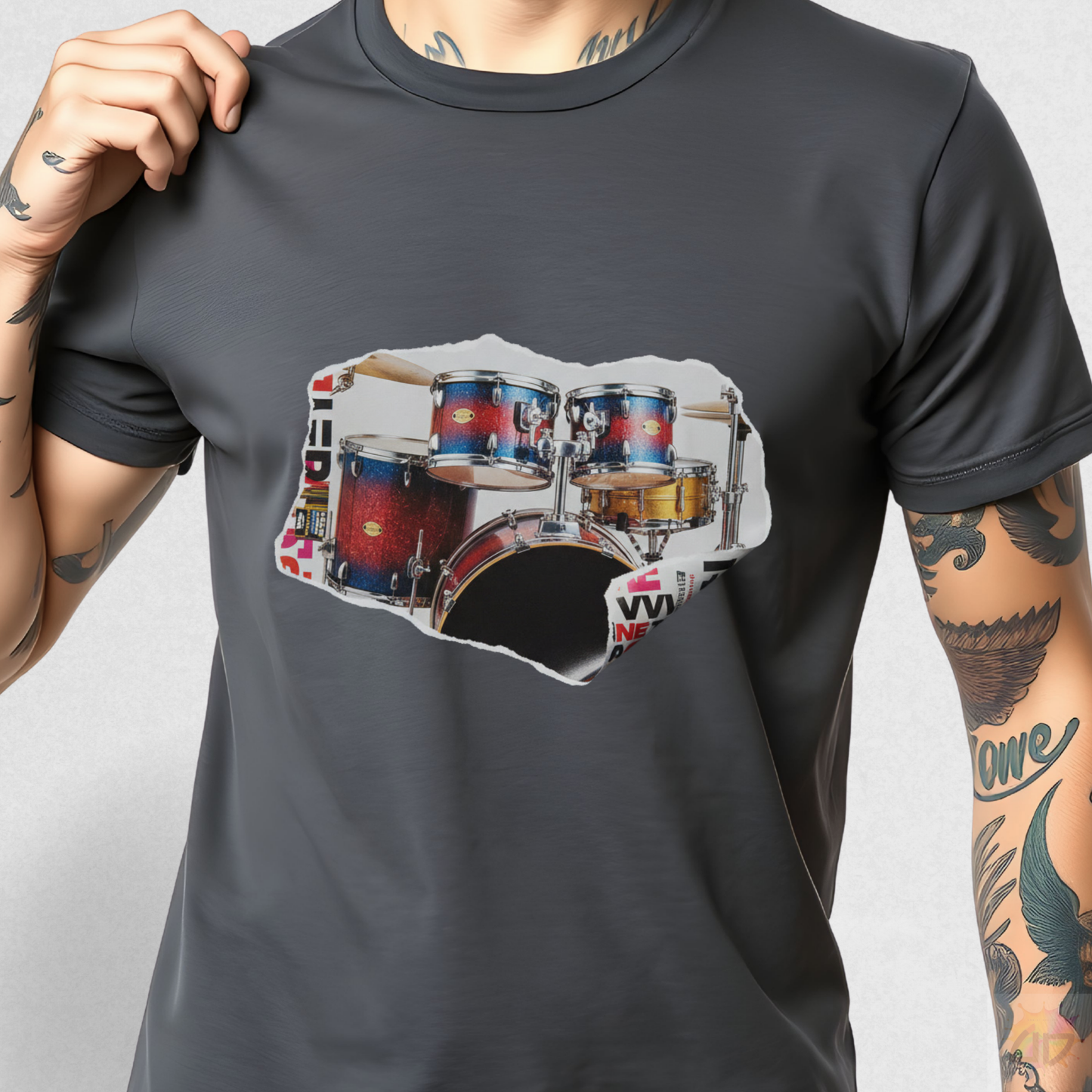 Tom Rack Magazine Cut-out Graphic Tee.