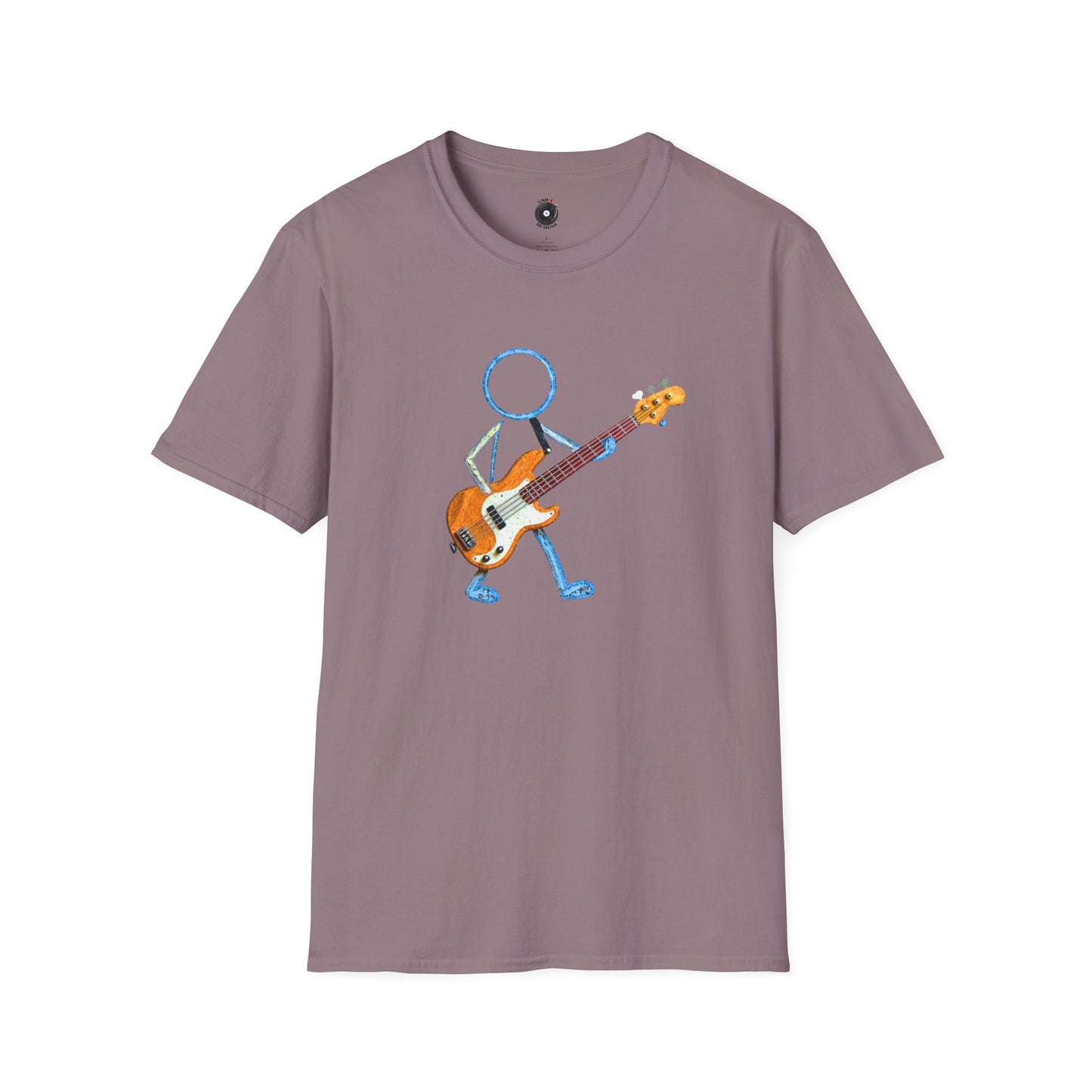 Bass Player in Crayon Graphic Tee.