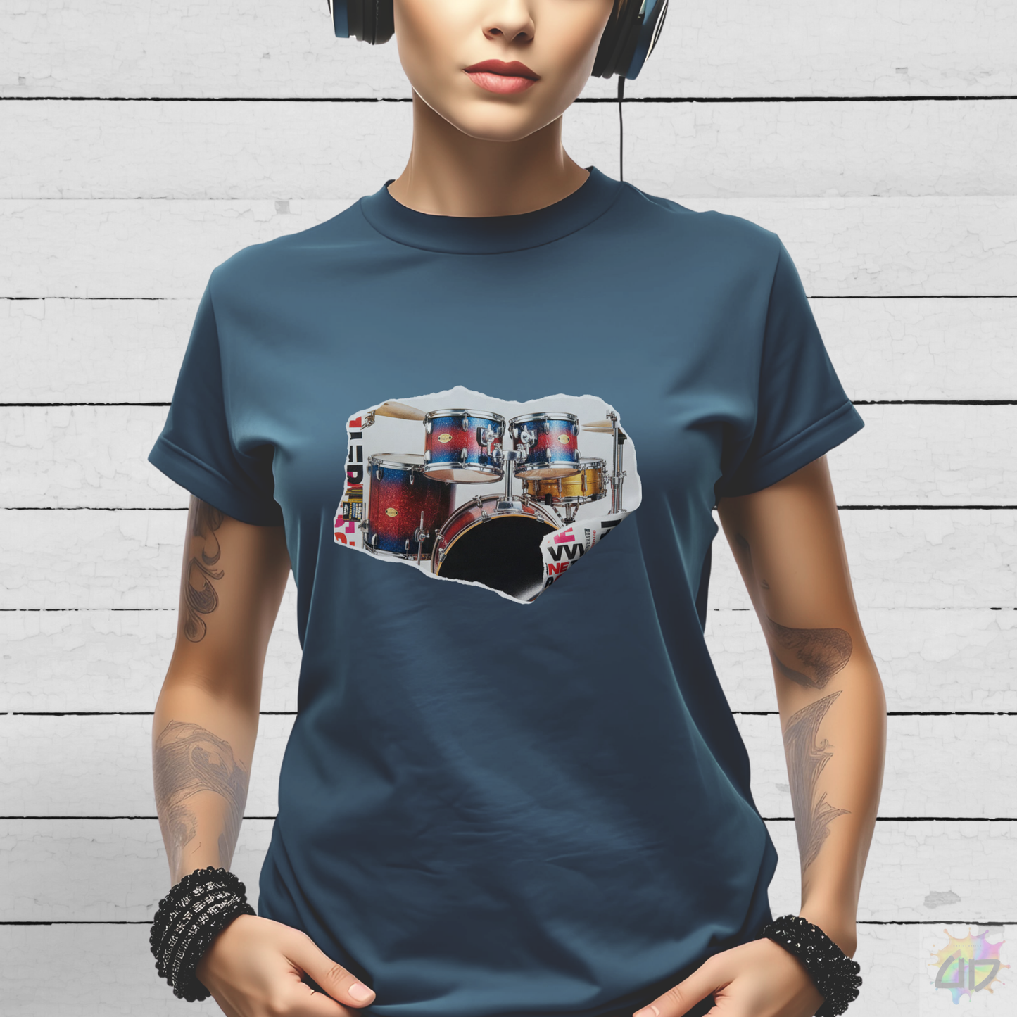 Tom Rack Magazine Cut-out Graphic Tee.