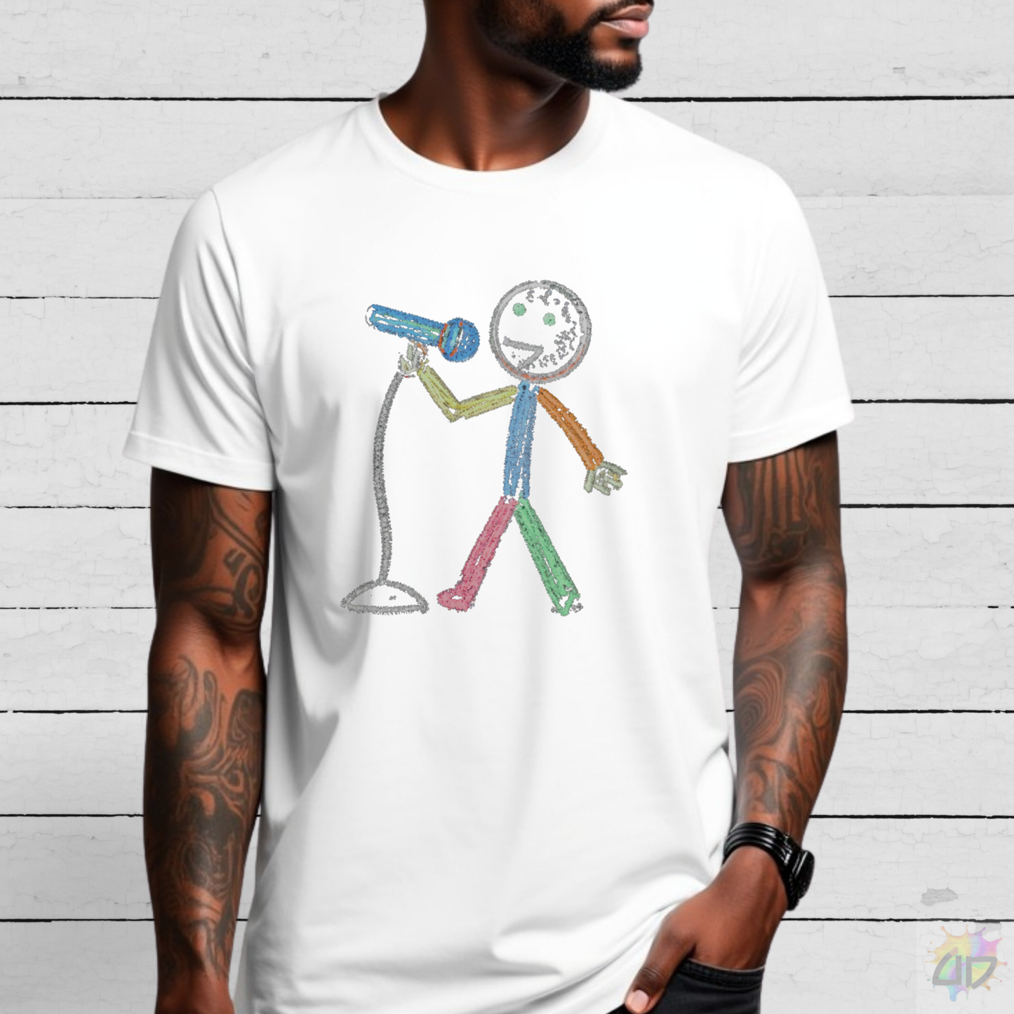 Singer in Crayon Graphic Tee.