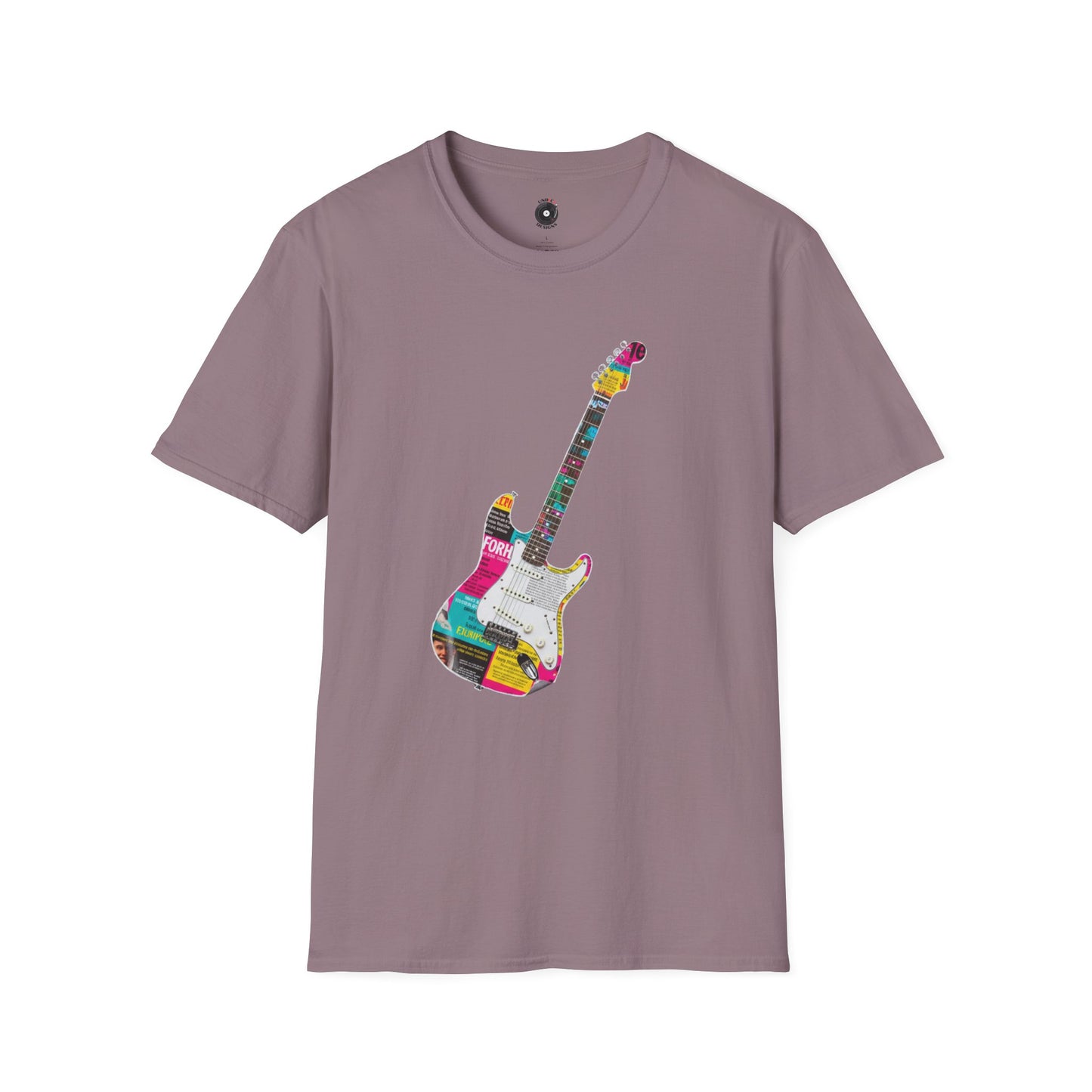 Strat style guitar cutout graphic