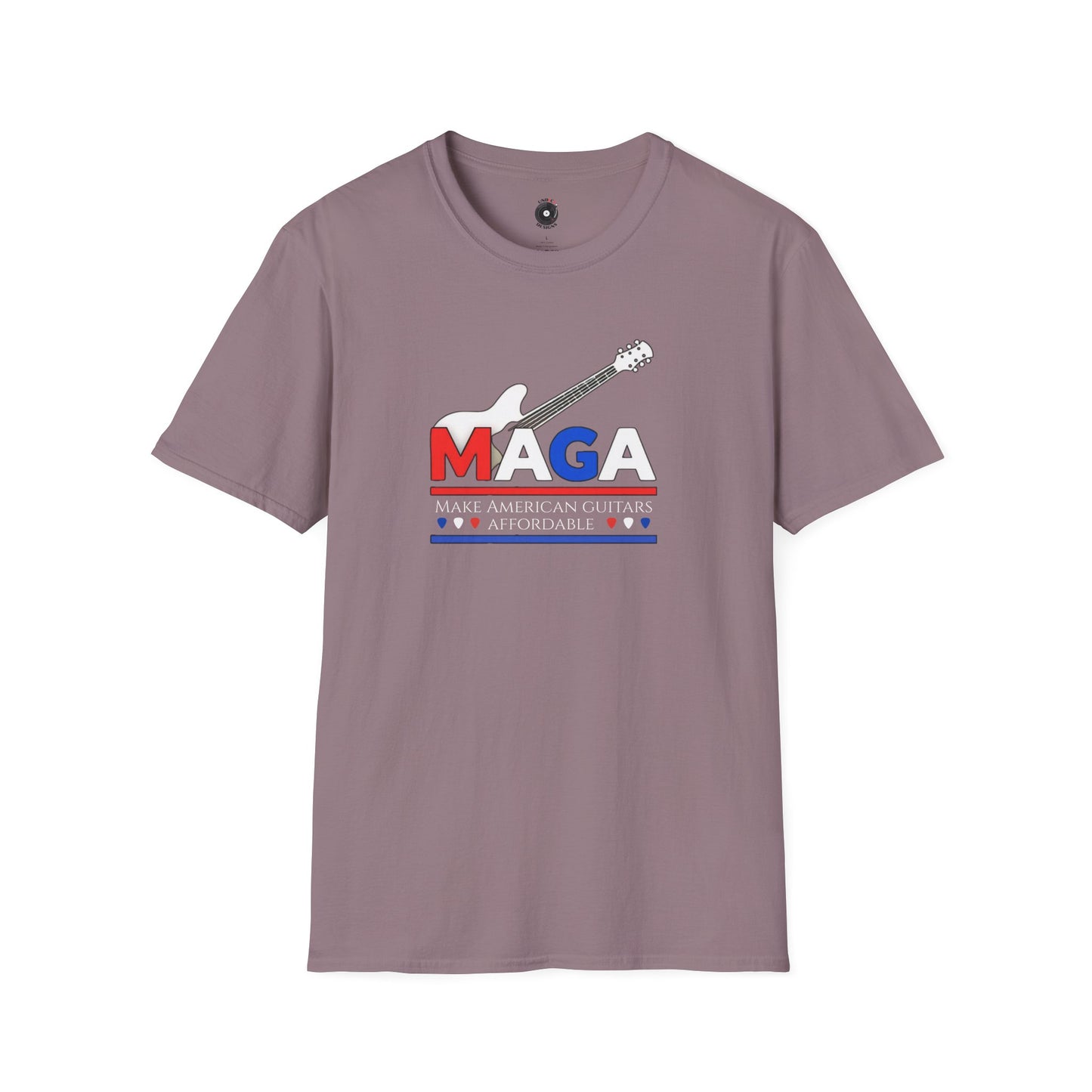 "Make American Guitars Affordable" with Guitar Graphic Tee.