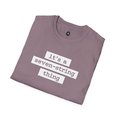 "It's a seven-string thing" in highlight graphic.