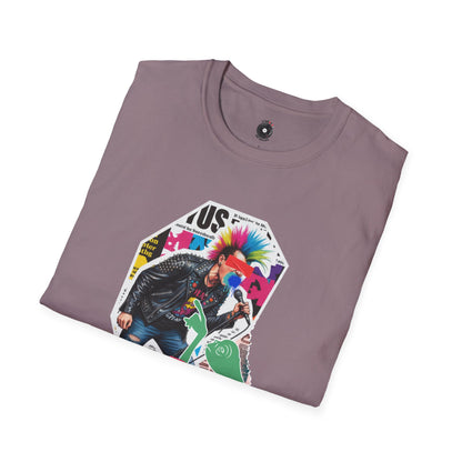 Colorful Punk Rock singer graffiti graphic