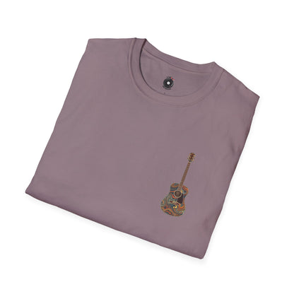 Psychedelic acoustic pocket graphic tee