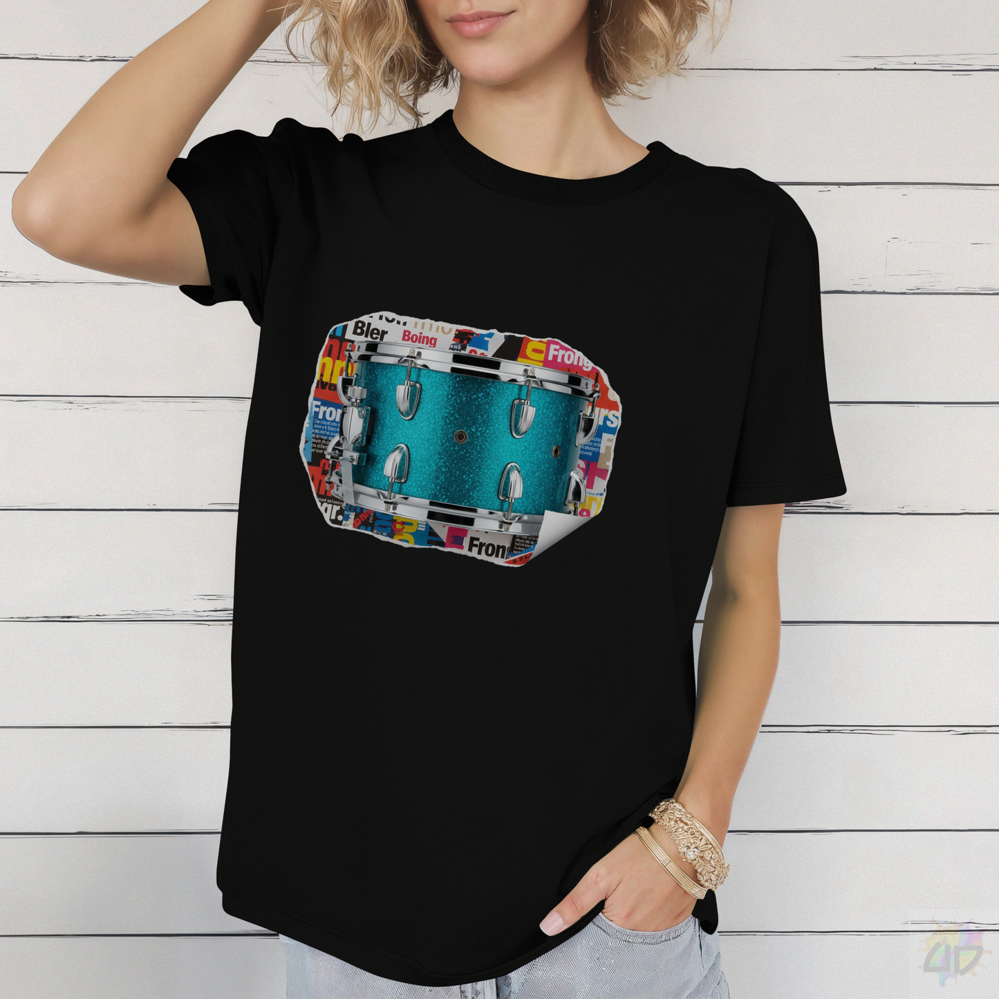 Blue Tom Cutout Graphic Tee.