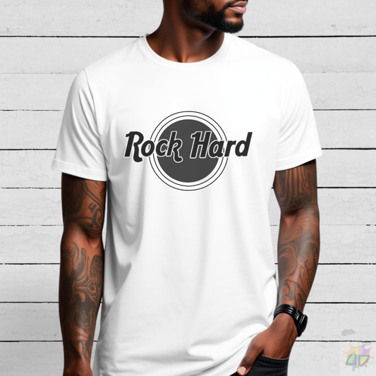 Rock Hard Logo Graphic Tee.