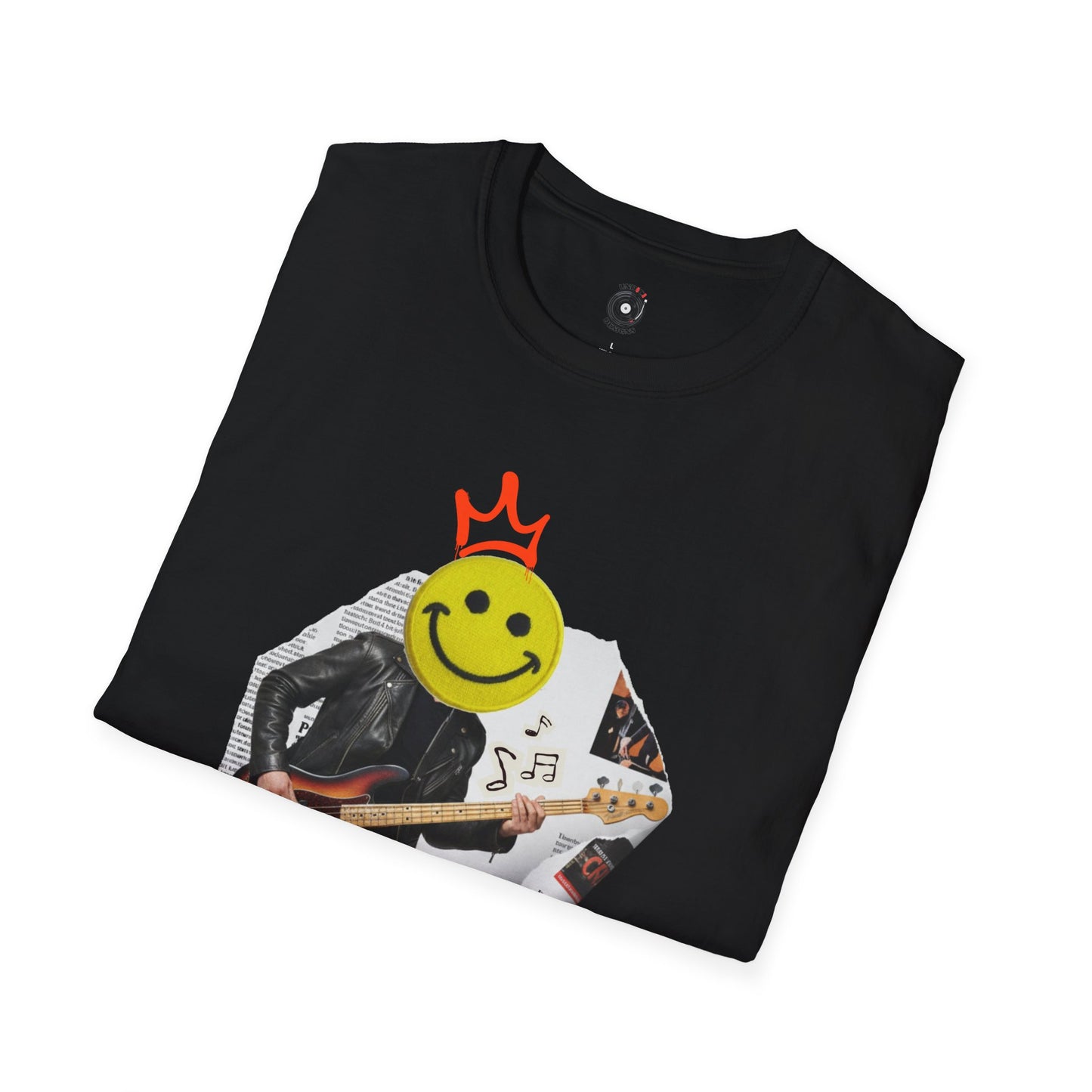 Rock bassist graffiti graphic