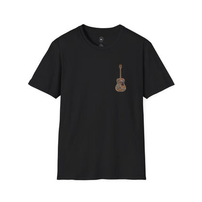 Psychedelic acoustic pocket graphic tee