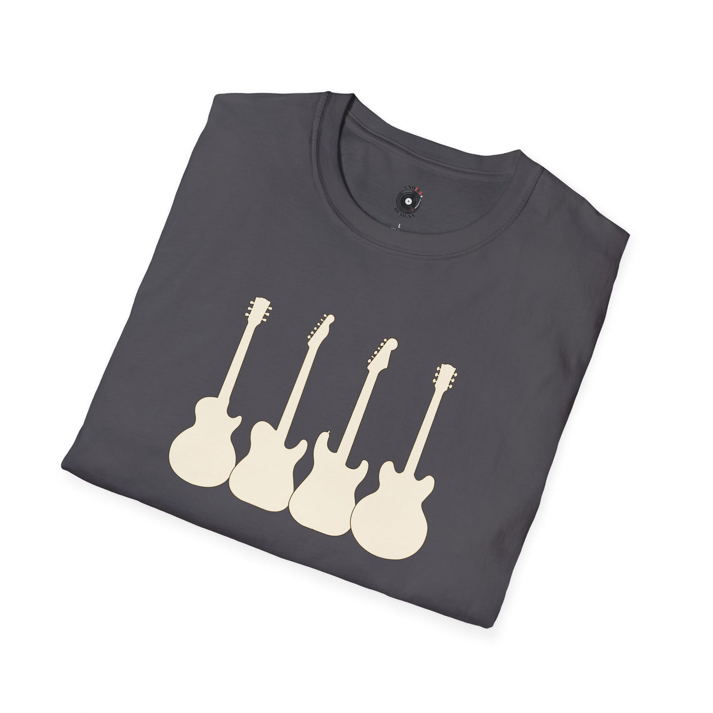 Four guitar silhouettes