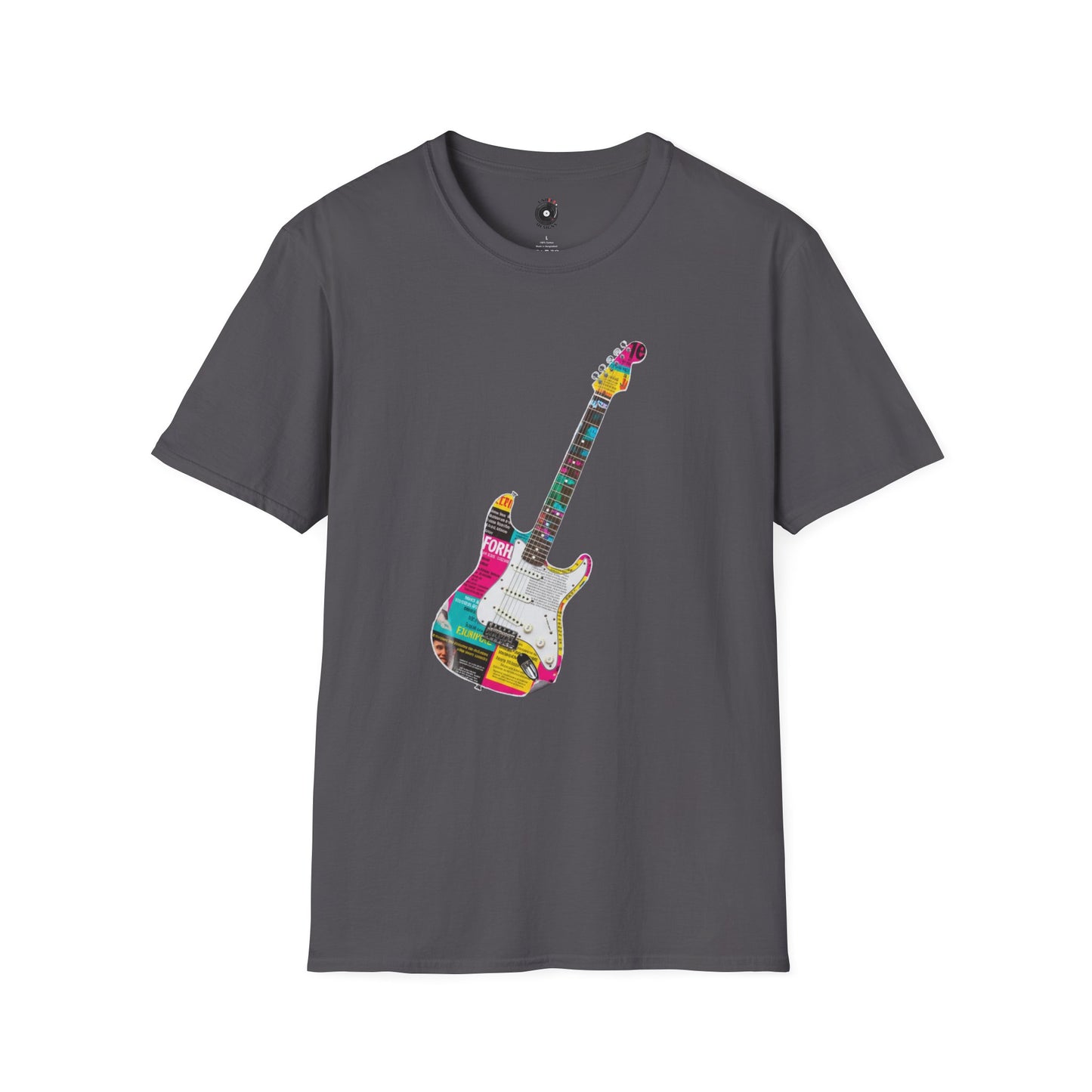 Strat style guitar cutout graphic