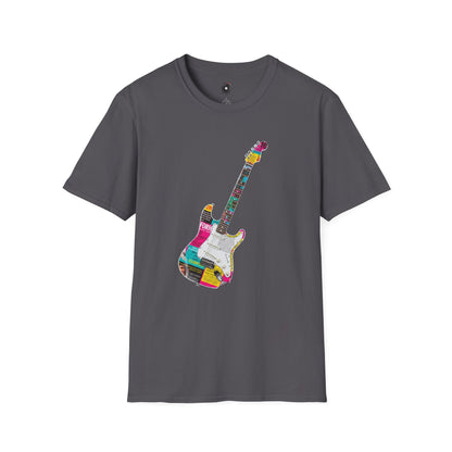 Strat style guitar cutout graphic
