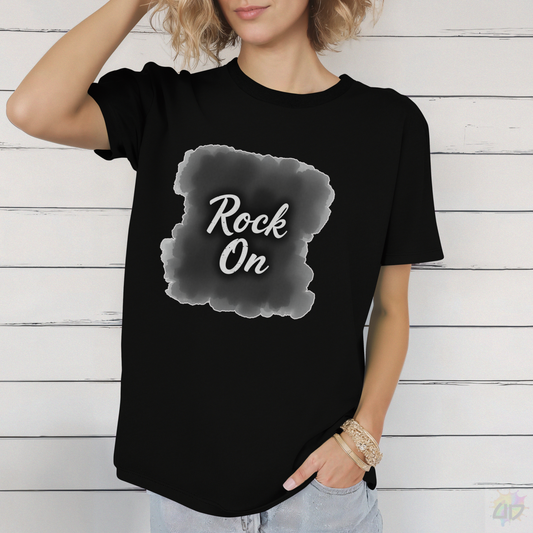 "Rock On" Graphic Tee.
