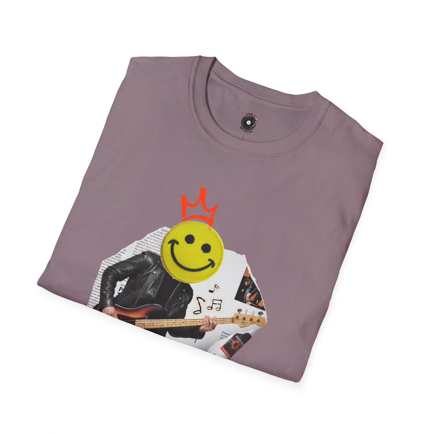 Rock bassist graffiti graphic