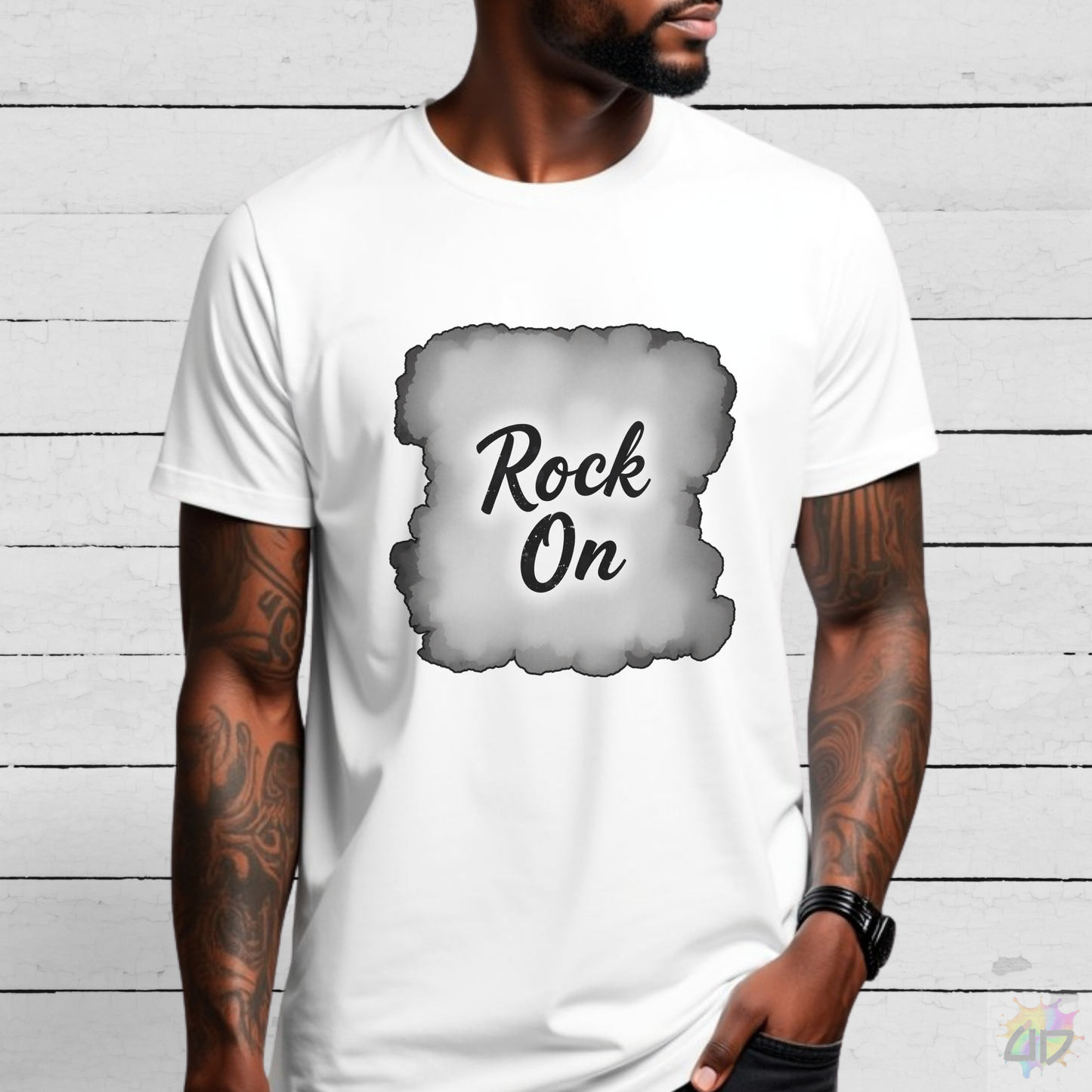 "Rock On" Graphic Tee.