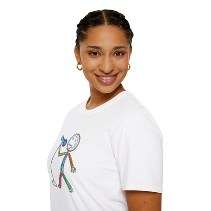 Singer in crayon graphic