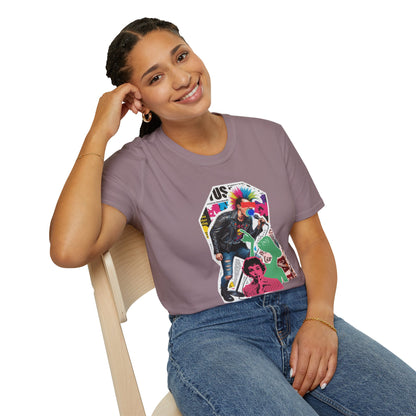 Colorful Punk Rock singer graffiti graphic